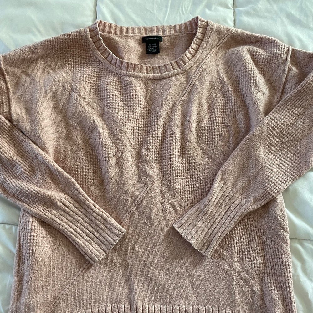 Pink Calvin Klein sweater